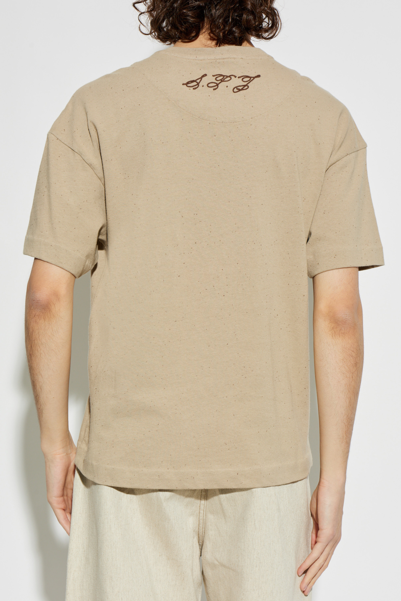 こうちゃん専用 JACQUEMUS クリーム色 Tシャツ サイズS Jacquemus T-shirt with embroidered logo | Men's | Vitkac
